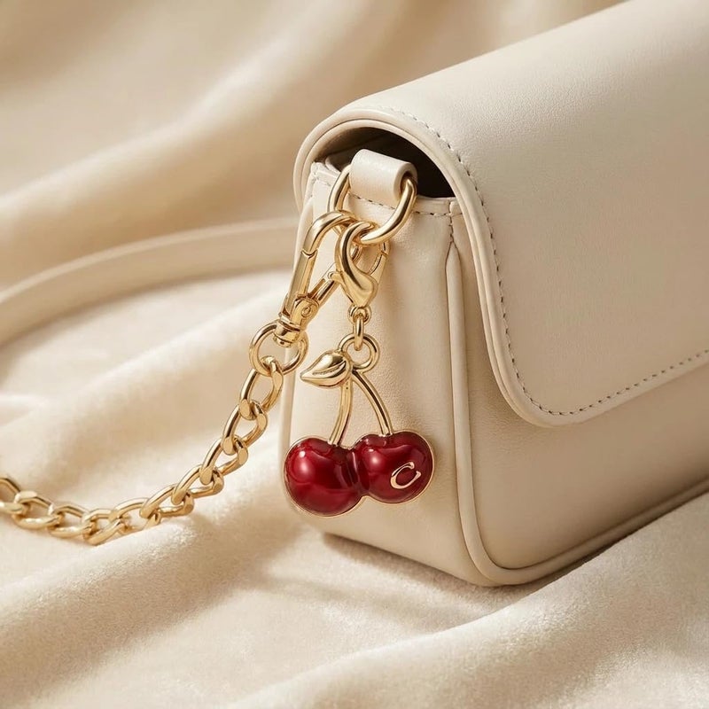 SOPKTA Bag Charms - Cherry Bag Charm Chain, fashionable Purse Charms for women's purse chain - Image 1